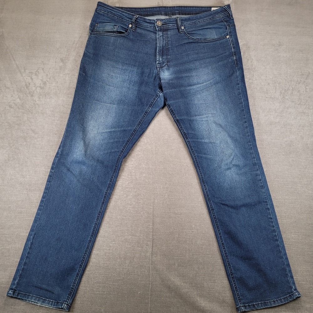 Buffalo David Bitton Axel Slim Stretch Jeans Mens‎ 38x32 Dark Wash Blue Denim